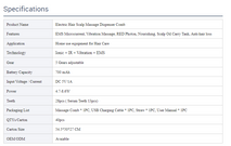 New Beauty Equipment Head Massage Oil Applicator Red Therapy Anti Hair Loss Hair Growth Laser comb Electric Scalp Massage Device