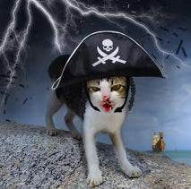 Trendy Retail Little Pets Pirate Cosplay Costumes Dog Cat Captain Fancy Cloth Hat Apparel