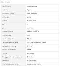 Mini Spray Dryer Machine Price for Coffee Tea and Milk Powder