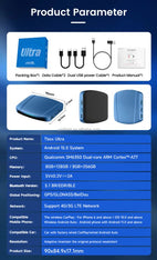 8gb 256gb Wireless Carplay Adapter carlinkit Android 15 Ai Box Android Auto Dual Wifi Gps 5g Car Play for Converting 6350 Chip