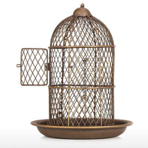 Trendy Retail Vintage Metal Craft Wire Birdcage Birds Feeder Outdoor Landscape Creative Decor Gifts