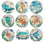 Ocean Series Diamond Painting Coaster Set Rhinestones Wooden Table Placemat With Rack For Home Decor Kitchen Accessories