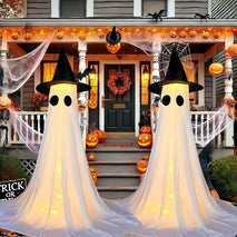 Buy Halloween Decor Spooky Ghost Yard Stake With Stake Weatherproof Porch Garden Decorations For Front Yard Haunted House Props Wholesale B2B