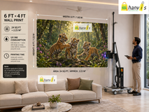 Dual Head Epson I1600 UV Wall & Floor Printer Machine | 3M Portable Digital Wall Printing System