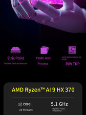 GPD WIN4 2025 Portable Handheld Game Console 6" Touchscreen 1920X1080 Win 11 CPU for AMD AI 9 HX370 32GB+4TB Mini Laptop