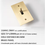 Golden Brass Knurled Toggle Pull Switch with 15A GFCI USB Socket - American Standard CS-0221, 110V