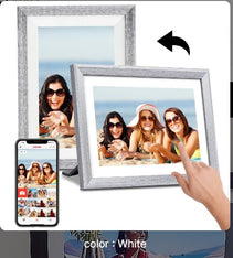 Smart Cloud WiFi Picture Frame 10 Inch IPS Touch Screen HD Display 16GB Storage Wall Mountable Digital Photo Frame