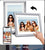 Smart Cloud WiFi Picture Frame 10 Inch IPS Touch Screen HD Display 16GB Storage Wall Mountable Digital Photo Frame