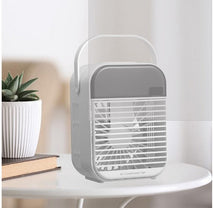 Trendy Retail Portable Mini Air Conditioner Desktop Fan Cooler Humidifier Purifier White