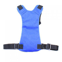 Trendy Retail Breathable Synthetic Fabric With Nylon Webbing Straps Dog Harness Safety Equipment Pet Supplies Blue L