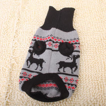 Trendy Retail Fashionable Skid Free Warm Cute Deer Prints Dog Sweater Clothing Accessory Pet Supplies M