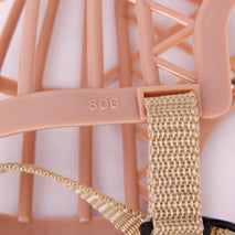Trendy Retail Plastic Adjustable Strap With Buckle Pet Dog Basket Muzzle Cage Beige 6#