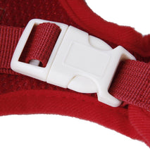 Trendy Retail Soft Breathable Mesh High Strength D-Ring Puppy Harness Safety Equipment Pet Supplies Red + White XL
