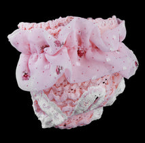 Trendy Retail Waterproof Comfortable Pink Drape Pierced Design Floral Chiffon White Lace Dog Physical Pant Pet Supplies Pink M