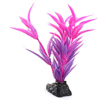 Trendy Retail Plastic Glow In The Dark Artificial Grass Fish Tank Aquarium Decoration Rosy 35mm