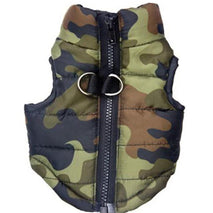 Trendy Retail Soft Comfortable Cotton Nylon Padded Autumn Winter Pet Dog Coat Vest Harness Camouflage M