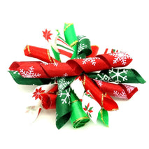 Trendy Retail Christmas Pet Dog Cat Hair Rubber Band Rope Ribbon Flower Hair Grooming