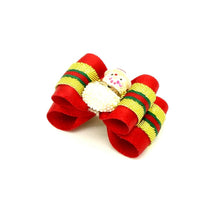 Trendy Retail Christmas Pet Dog Cat Hair Rubber Band Rope Ribbon Bow Hair Grooming
