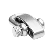 Trendy Retail U Flat Adjustable Shackle Buckle Clasp for Survival Paracord Bracelet Silver