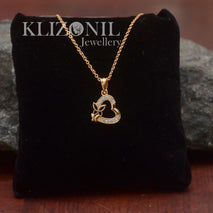 Lovely Alloy American Diamond Chain With Pendant