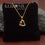 Lovely Alloy American Diamond Chain With Pendant