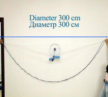 Steel fall corrosion resistant fishing net