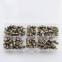 Shanvis 110 Piece High Pressure A/C Valve Core Schrader Valves Air Conditioning Tool