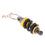 Shanvis Universal Metal Motorcycle Shock Absorber Shape Key Chain Ring - Black+Gold