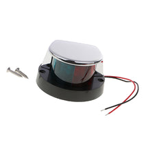 Shanvis 12V Stainless Bi-Color Combination Green Red LED Navigation Bow Running Light