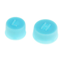 Shanvis 1 Pair Air Conditioning R134a Charging Service High Low Side Port Caps Blue