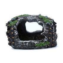 Trendy Retail Aquarium Fish Tank Resin Broken Barrel Ornament Cave Landscaping Decoration