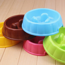 Trendy Retail Pet Dog Puppy Supplies Eating Habits Improve Interactive Slow Feeder Anti-gulping Bowl Non Slip Food Maze -Green