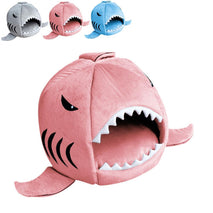 Trendy Retail Washable Breathable Anti-Slip Base Pet Cat Shark Bed Puppy Dog Winter Warm Soft Cushion Mat Nesting Rest House Pink M