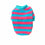 Trendy Retail Soft Smooth Comfortable Warm Blue Rose Red Stripe T Shirt Dog Cloth Apparel Pet Supplies L