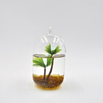 Trendy Retail Chic Plastic Aquarium Coconut Trees Fish Tank Plants Ornament Decoration 1pcs