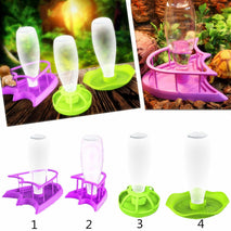 Trendy Retail Reptile Water Drinker Dispenser Food Bowl Lizard Feeder Round Dish Bottle