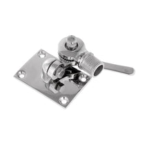 Shanvis Dual Swiveling Ratchet Stainless Steel Base for Boat Radio VHF Aerial Antenna