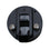Shanvis 2-inch Round Black PVC Flush Slam Latch Hatch 1/2'' Door for Marine Boat RV Caravan