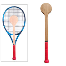 Shanvis Wooden Tennis Spoon Sweet Spot Trainer Tennis Racket Practice Batting Red (‎1 Piece Tennis Pointer)