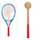 Shanvis Wooden Tennis Spoon Sweet Spot Trainer Tennis Racket Practice Batting Red (‎1 Piece Tennis Pointer)