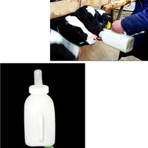 Trendy Retail 1L 34oz Calf Milk Bottle Hand Rearing Poddy Teat Weaning Feeder Milking Farm