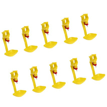 Trendy Retail 10Pcs Poultry Water Drinking Cups- Chicken, Hen - Automatic Drinker Yellow