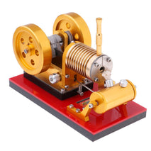 Hot Air Stirling Engine Model, Flame Licker Eater Heat Engine Build Kits, Double-flywheel, Educational Toy Electricity Generator