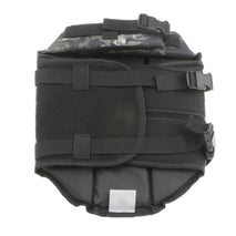 Trendy Retail Pet Dog Clothing Sailing Boating Swimming Safety Floatation Aid Coat Adjustable Lifejacket Grey and Black M