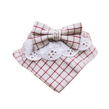 Trendy Retail Pet Dog Cat Neck Towel Fashion Clothing Triangle Plaid Neckerchief Scarf Bib Saliva Towel Bandana Collar Red M