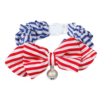 Trendy Retail Pet Dog Cat Kitten Fashionable Bell Charms Collar Necklace Pet Lovers Gift Pet Supplies Rose Red Double Plaid Pattern Design
