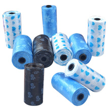 Trendy Retail 10 Pieces Printed Dog Pooper Bags Doggy Bag Pet Poop Poo Pick-up Holder Disposable Waste Bag