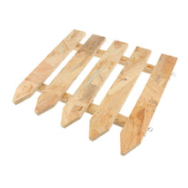 Trendy Retail DIY Pet Reptile Landscaping Carbonized wooden Fence Crafts Wood Picket Fence for Tortoise Turtle Amphibious Tank Small Animals