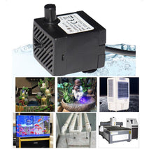 Trendy Retail 2W 150L/H Submersible Aquarium Water Pump Hydroponic Fountain Powerhead, Higher Speed Flow, Multifunction for Fish Tank Pond Rockery Waterfall 220V EU Plug