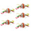 Trendy Retail 5Pc Cat Scratching Ball Feather Teaser Toy for Cat Kitten